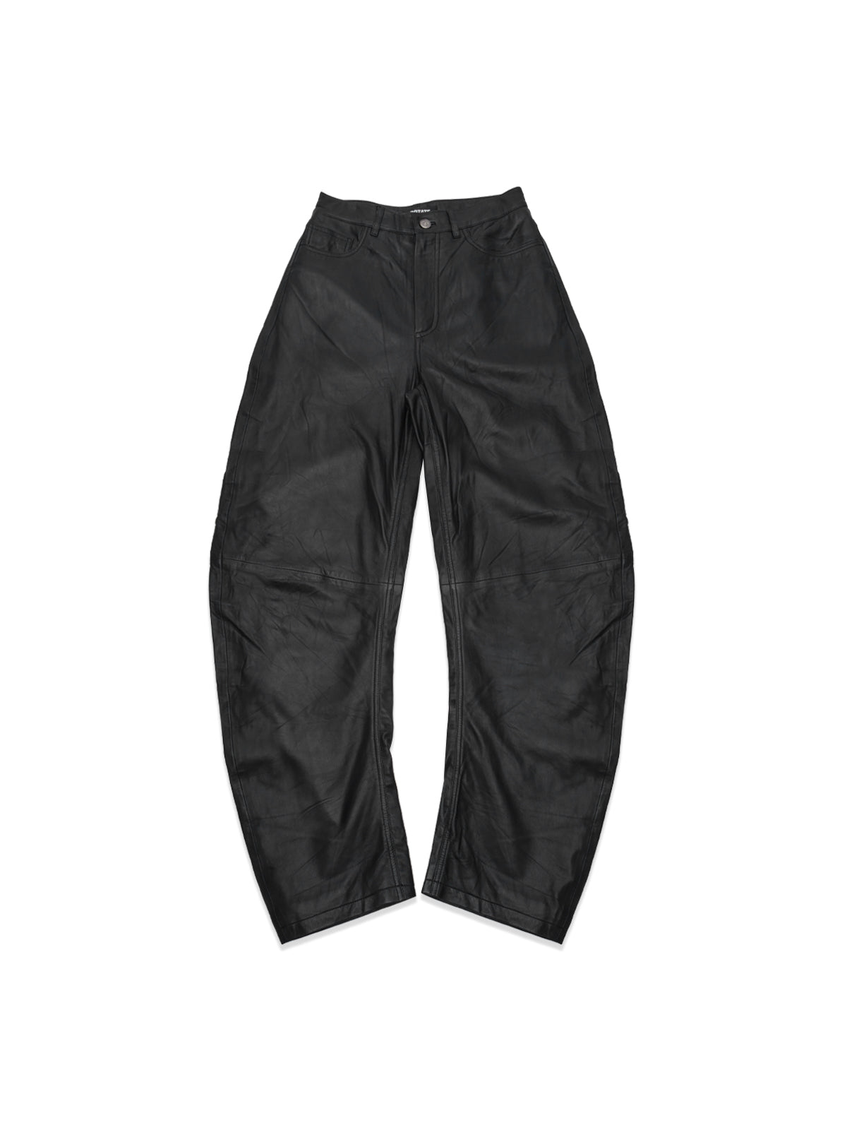 cela barrel leg leather pants 116577100- 100 ROTATE 