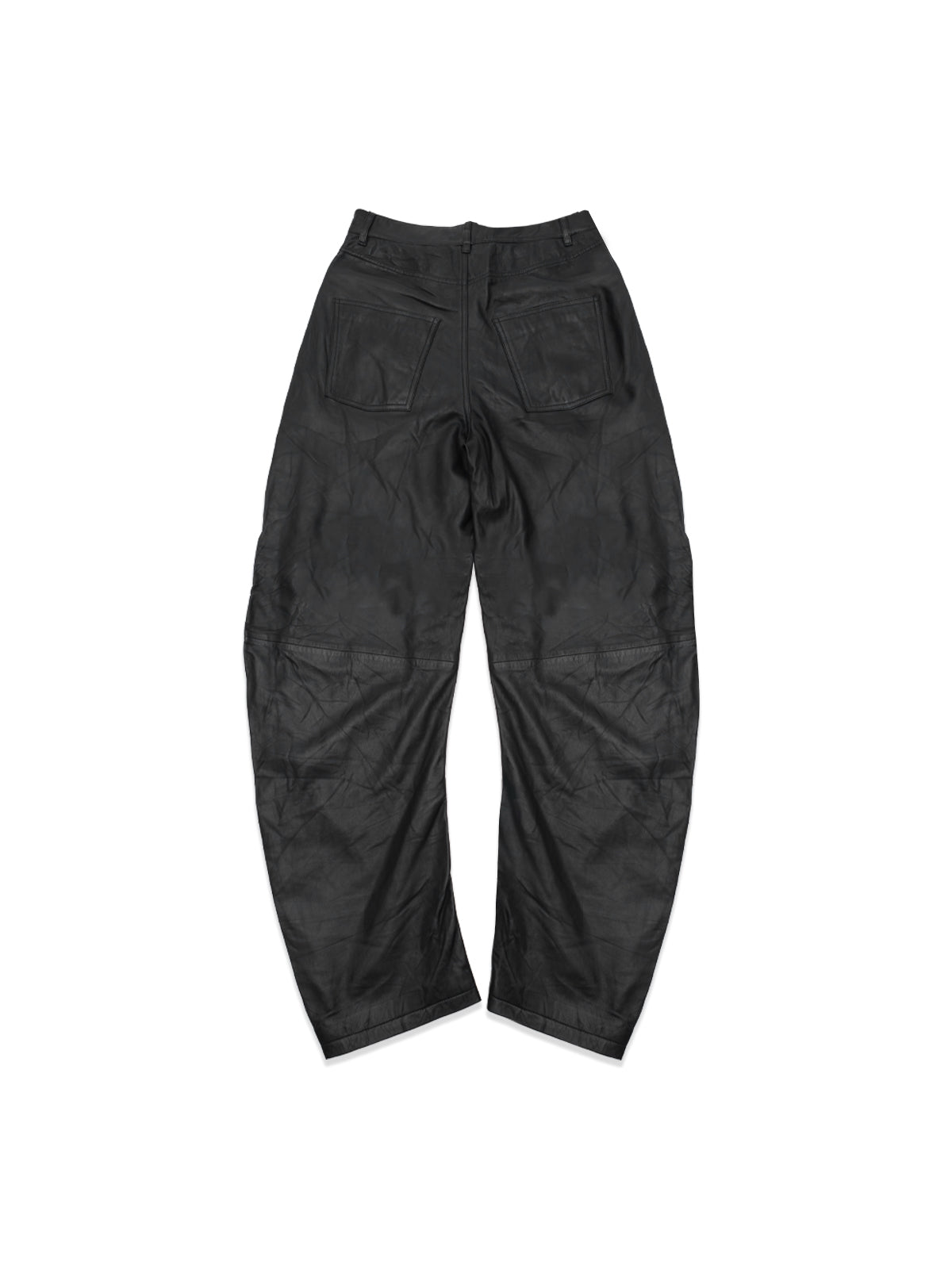 cela barrel leg leather pants 116577100- 100 ROTATE 