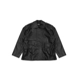peplum leather jacket 116859100- 100 ROTATE 