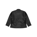 peplum leather jacket 116859100- 100 ROTATE 