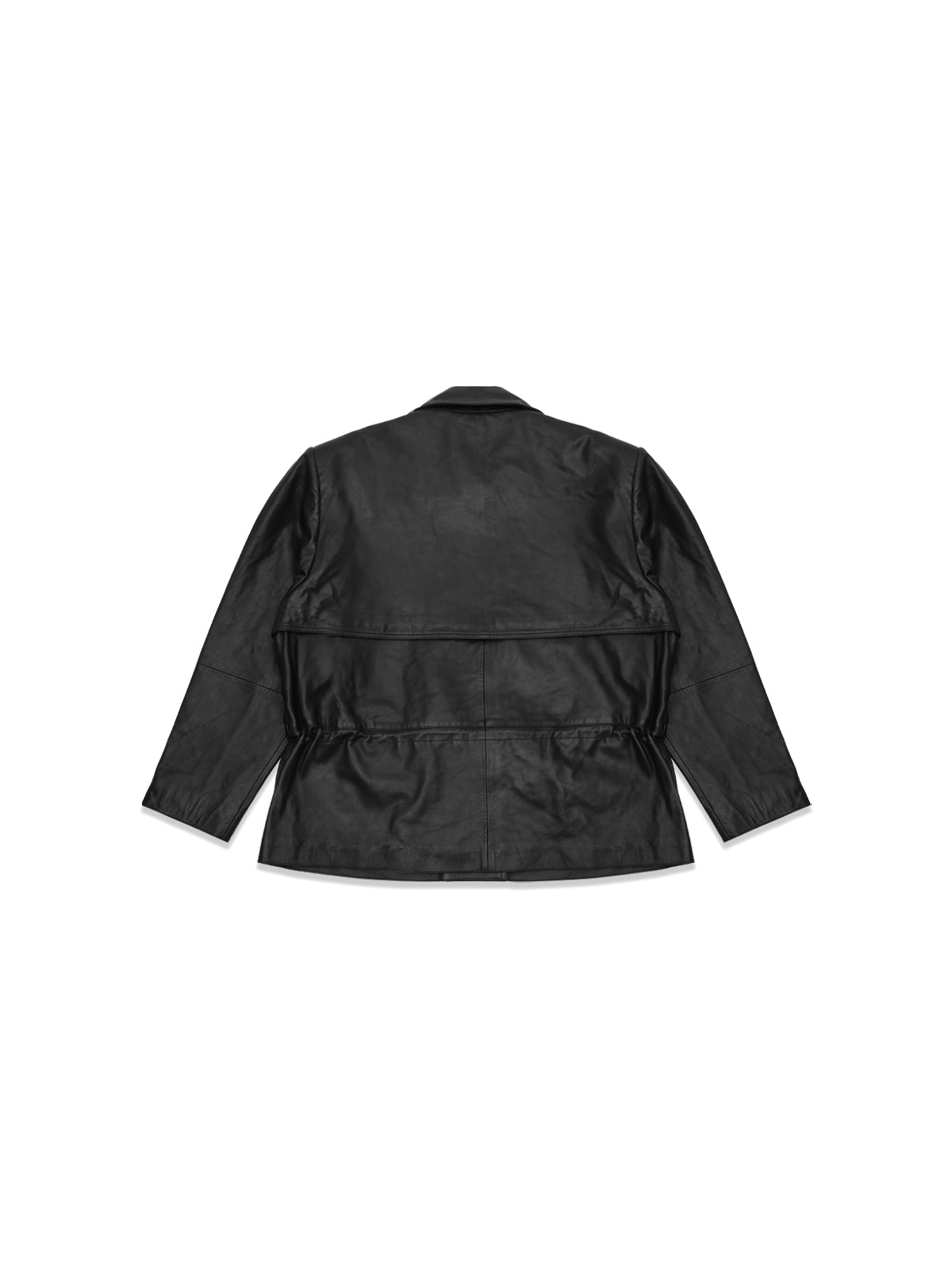 peplum leather jacket 116859100- 100 ROTATE 