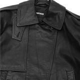 peplum leather jacket 116859100- 100 ROTATE 