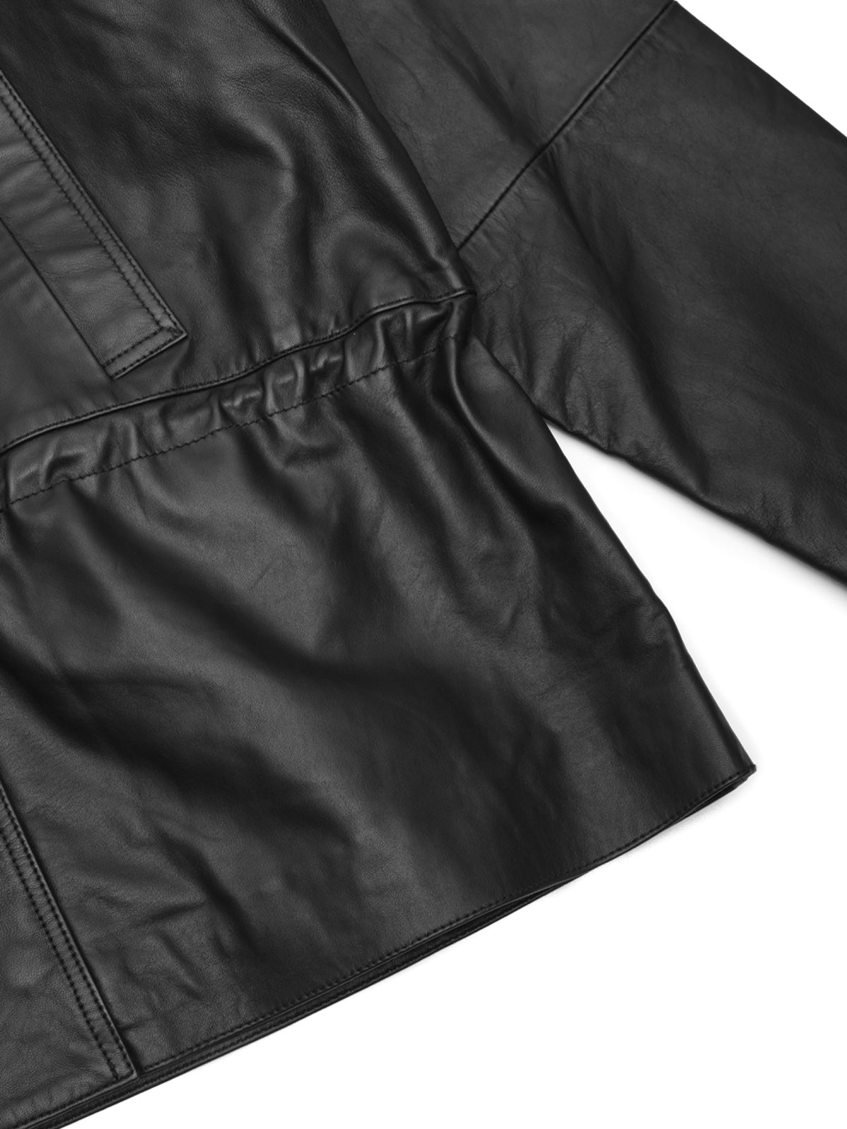 peplum leather jacket 116859100- 100 ROTATE 