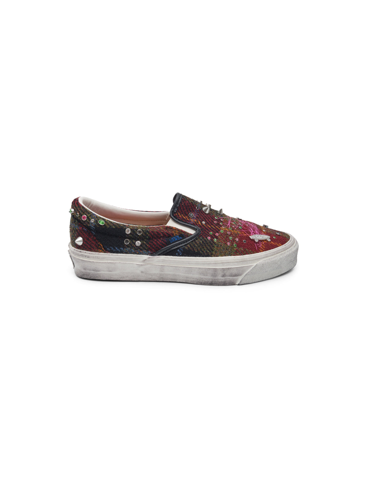 lx classic slip-on 98 harris tweed red/multi VN000E96- BJN1 VANS 