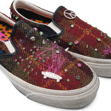 lx classic slip-on 98 harris tweed red/multi VN000E96- BJN1 VANS 