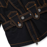 denim jacket woven VAQ12J005- BK VAQUERA 