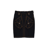 denim skirt woven VAQ12S002- BK VAQUERA 