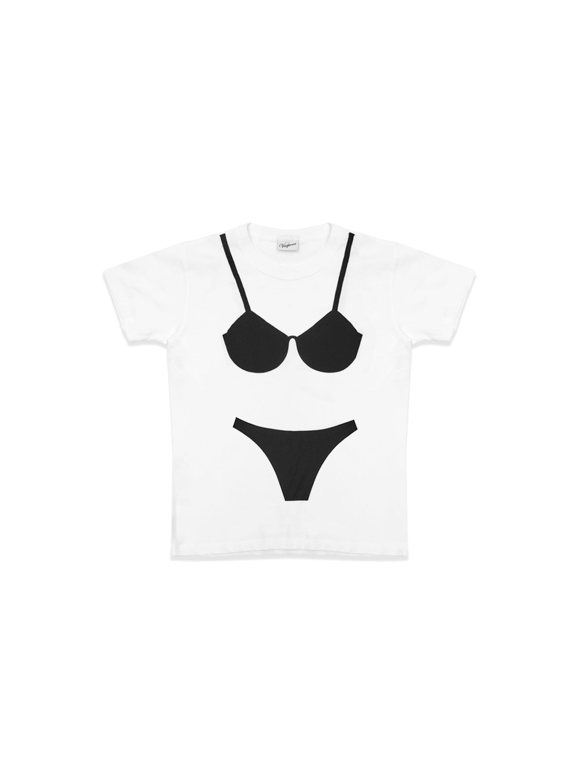 tromper l'oeil tall tee VAQ12T014- WHT VAQUERA 