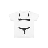 tromper l'oeil tall tee VAQ12T014- WHT VAQUERA 