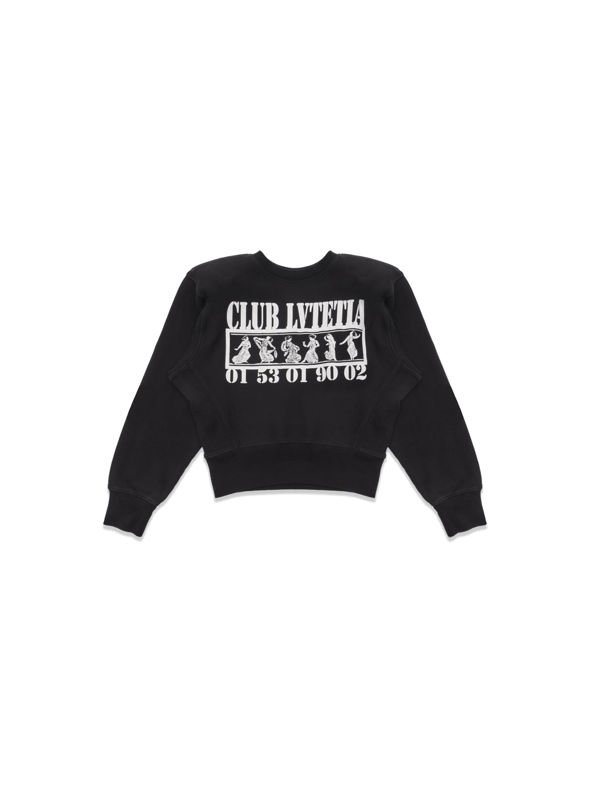 shoulder pad sweatshirt VAQ12T016- BK VAQUERA 