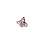 new diamante heart earrings 6201033K-02P383-CN- P383 VIVIENNE WESTWOOD 