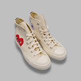 Converse Big Heart Hi Top Chuck Taylor 70 150205C- WH COMME DES GARÇONS PLAY 