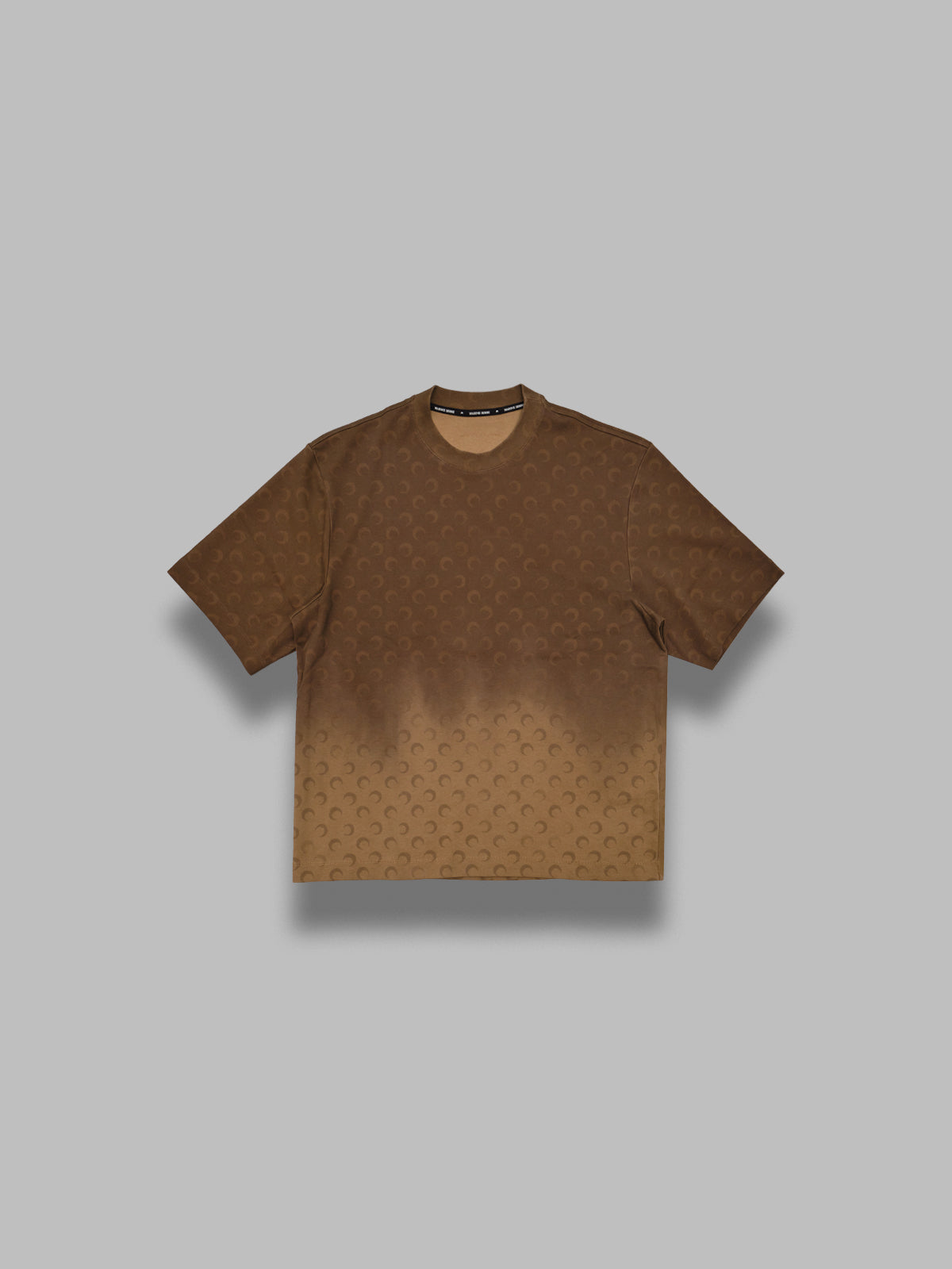 faded moon ss crewneck t-shirt UTT001ACJER0070- BG40 MARINE SERRE 