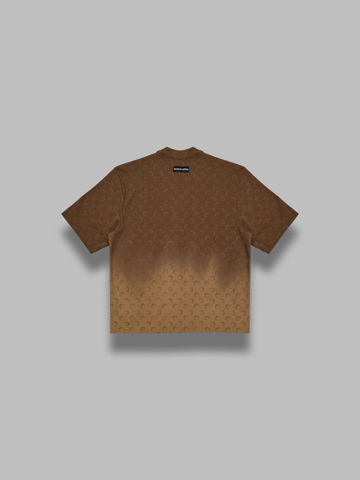 faded moon ss crewneck t-shirt UTT001ACJER0070- BG40 MARINE SERRE 