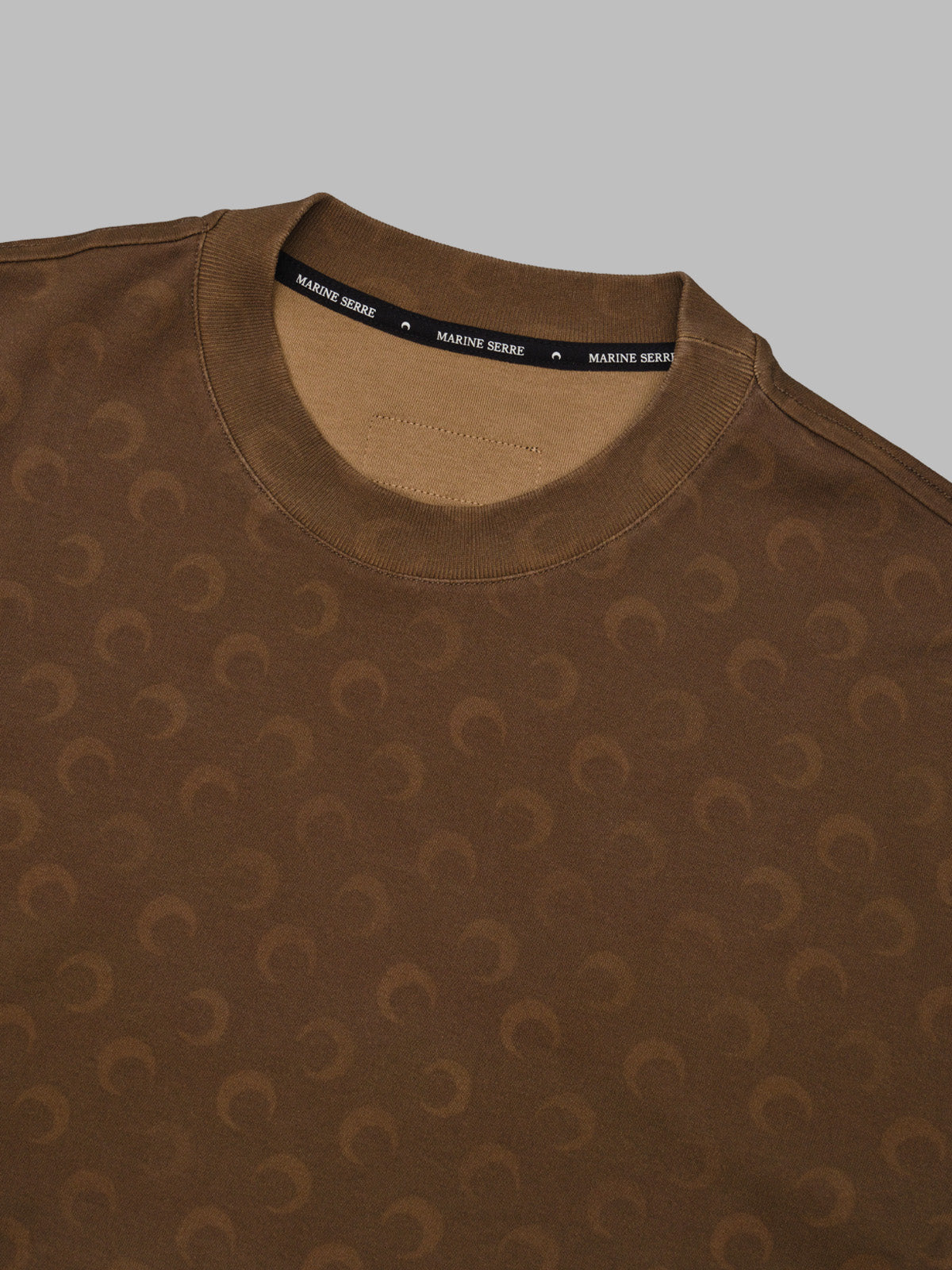 faded moon ss crewneck t-shirt UTT001ACJER0070- BG40 MARINE SERRE 