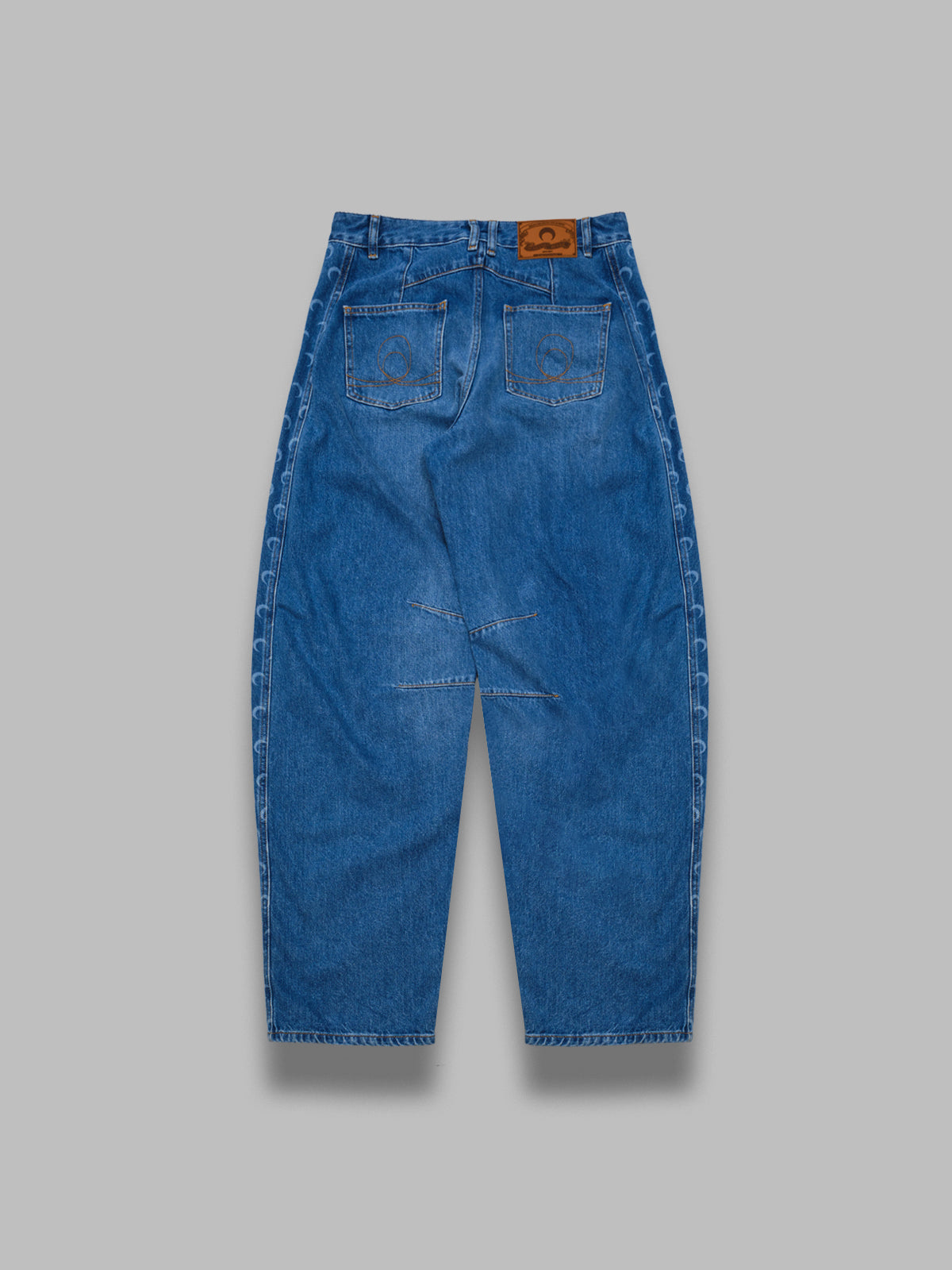 light blue denim baggy jeans WPA174ACDEN0002- BL05 MARINE SERRE 