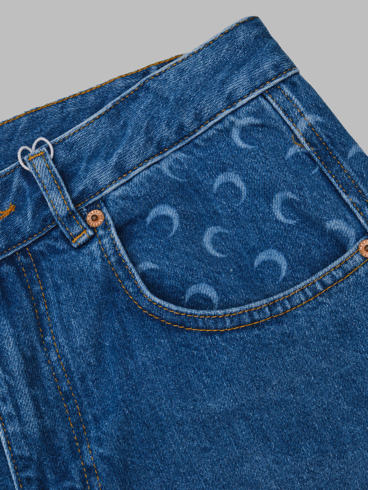 light blue denim baggy jeans WPA174ACDEN0002- BL05 MARINE SERRE 