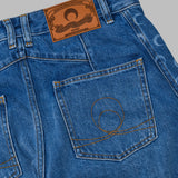 light blue denim baggy jeans WPA174ACDEN0002- BL05 MARINE SERRE 