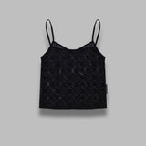 monogram mesh flock straps top WTO514ACJER0005- BK99 MARINE SERRE 