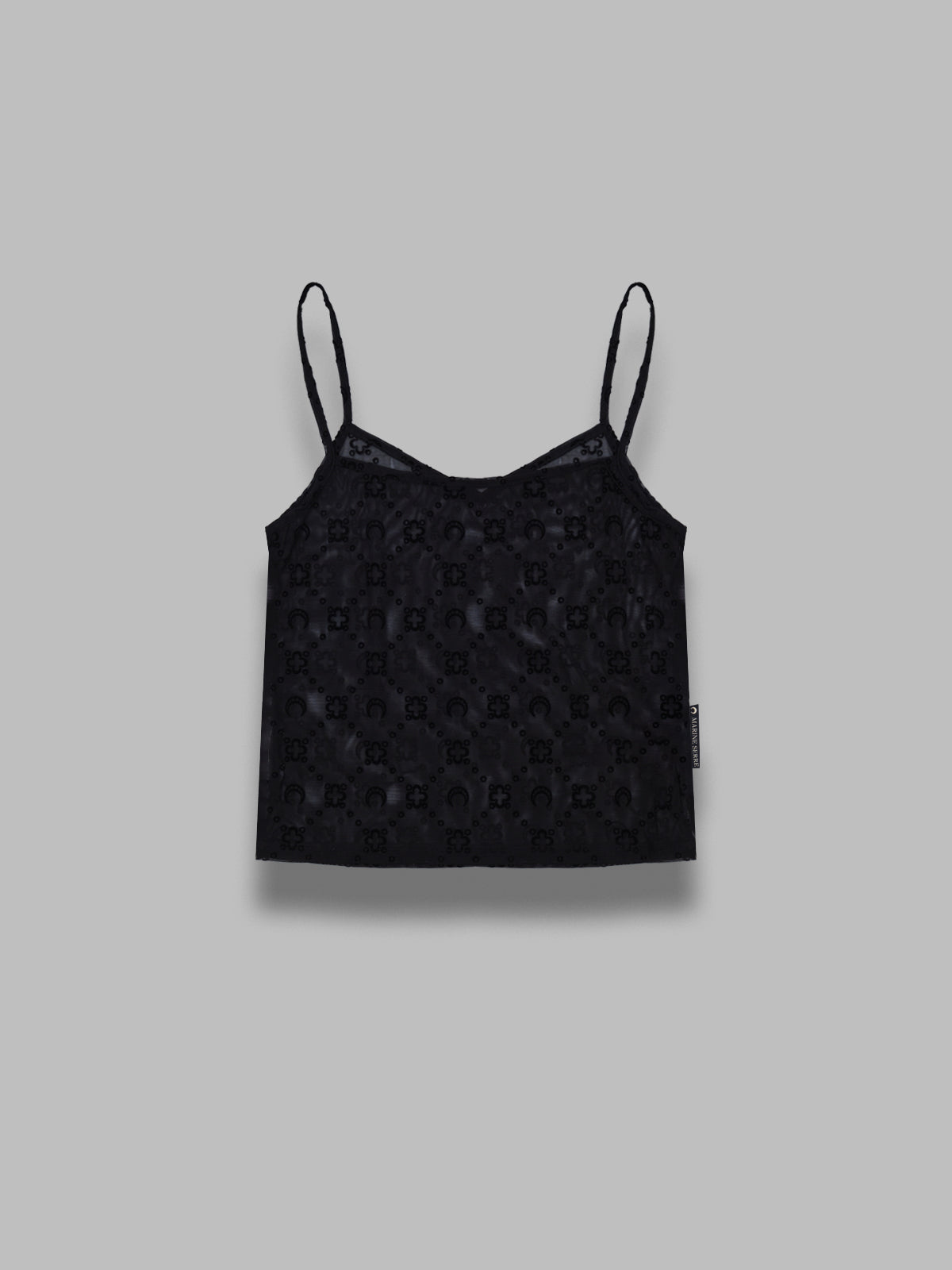 monogram mesh flock straps top WTO514ACJER0005- BK99 MARINE SERRE 