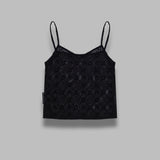 monogram mesh flock straps top WTO514ACJER0005- BK99 MARINE SERRE 
