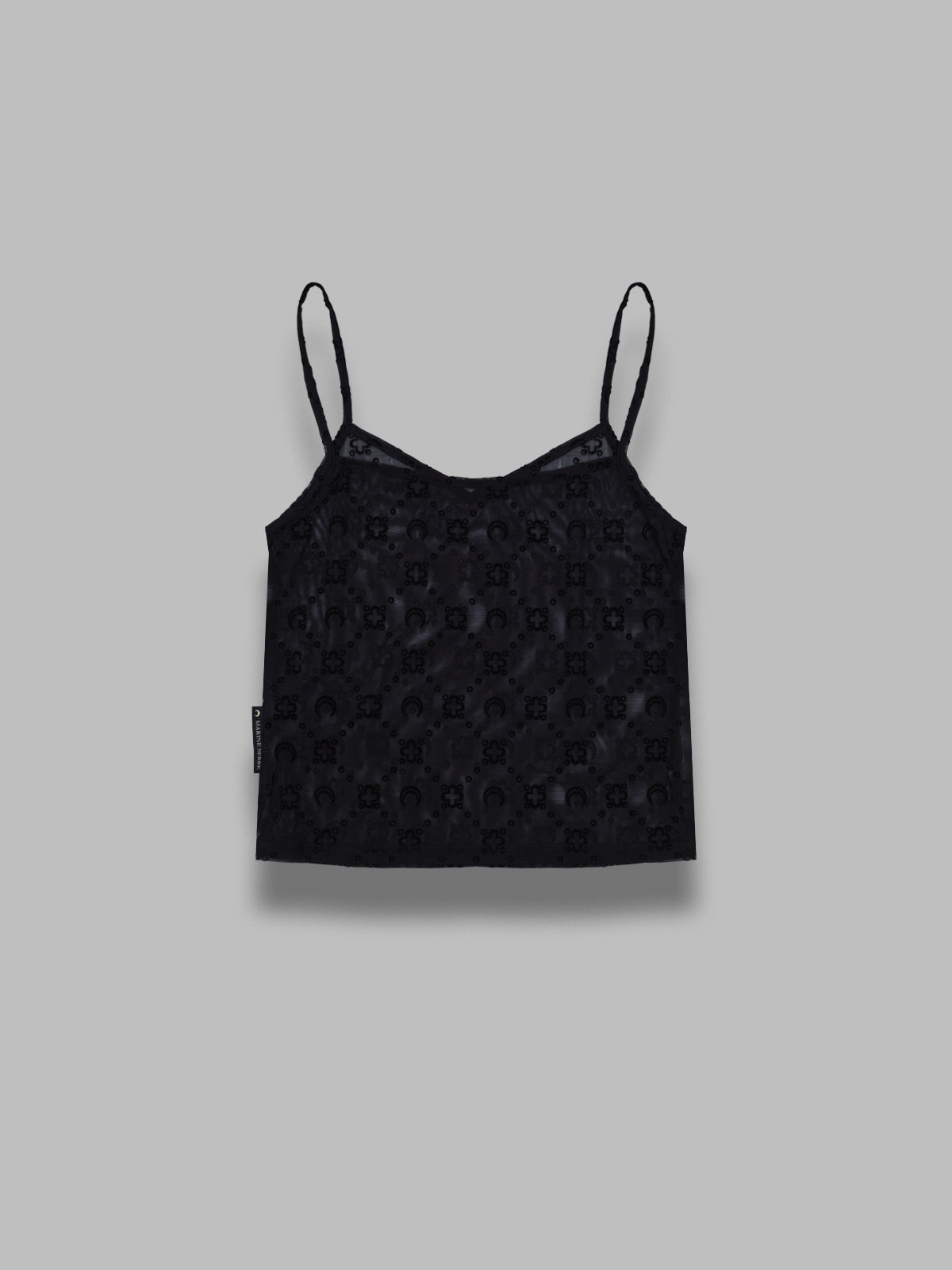 monogram mesh flock straps top WTO514ACJER0005- BK99 MARINE SERRE 