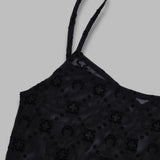 monogram mesh flock straps top WTO514ACJER0005- BK99 MARINE SERRE 