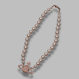 one row pearl bas relief 63010106-02G128-CN- G128 VIVIENNE WESTWOOD 