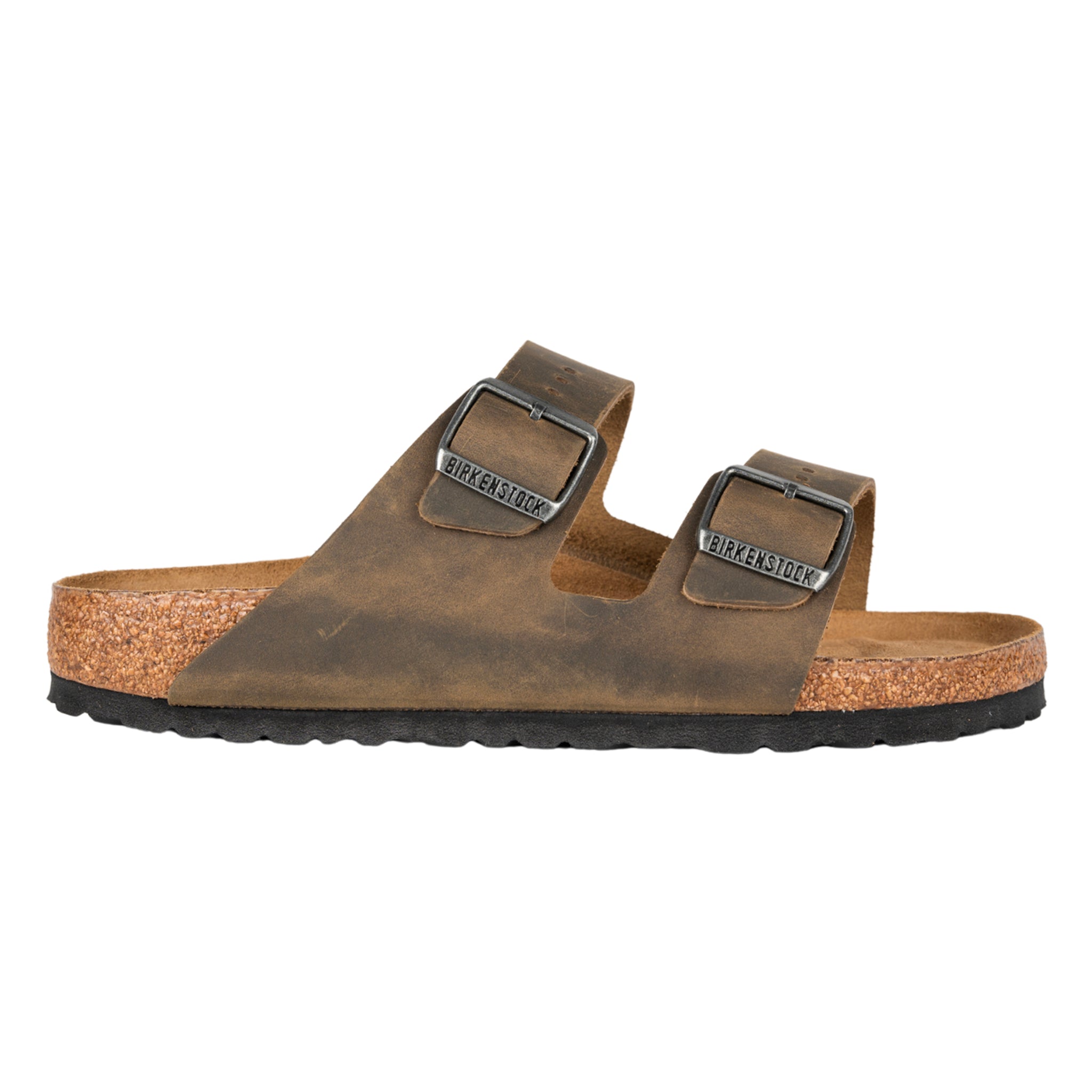 Arizona faded sandalo khaki in pelle oliata