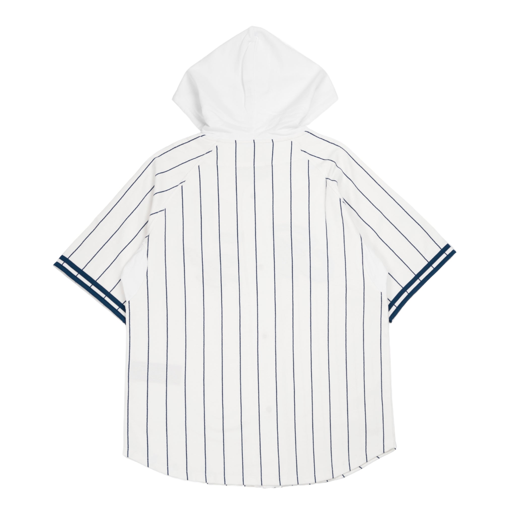 Baseball camicia con cappuccio in cotone in bianco