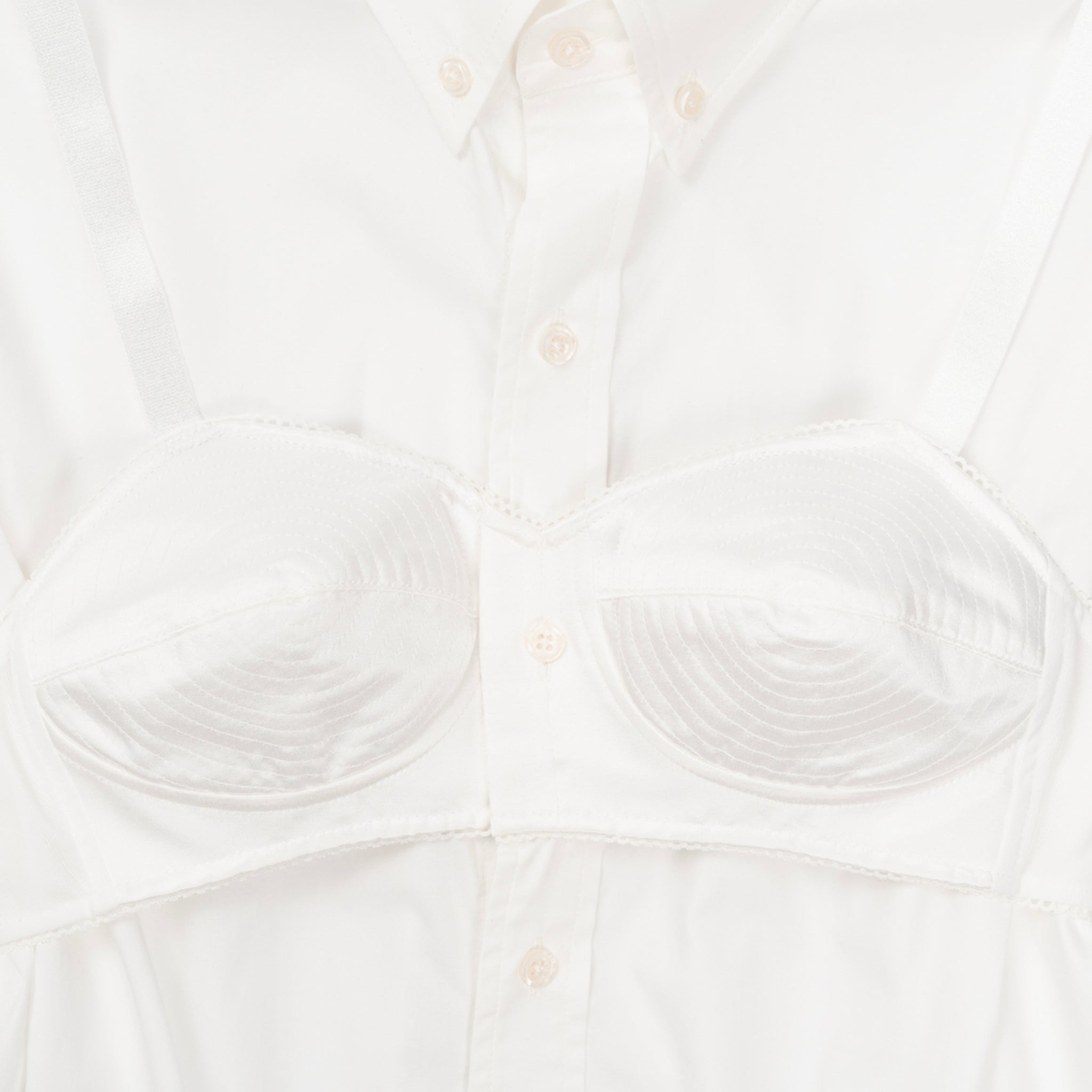 Women's Bra camicia abbottonata in biancao