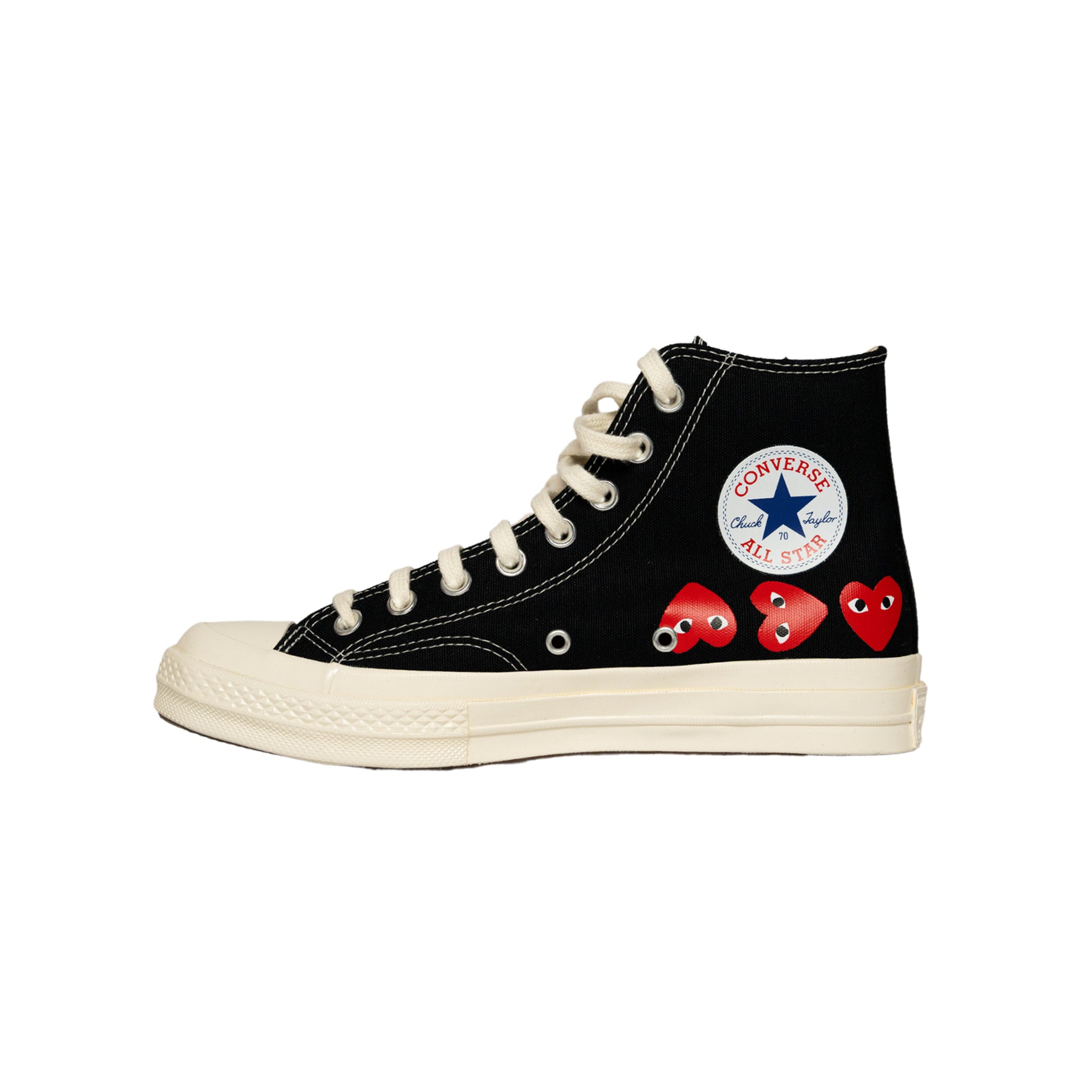 Comme Des Garçons PLAY x Converse Multi Heart Chuck Taylor 70 High Top