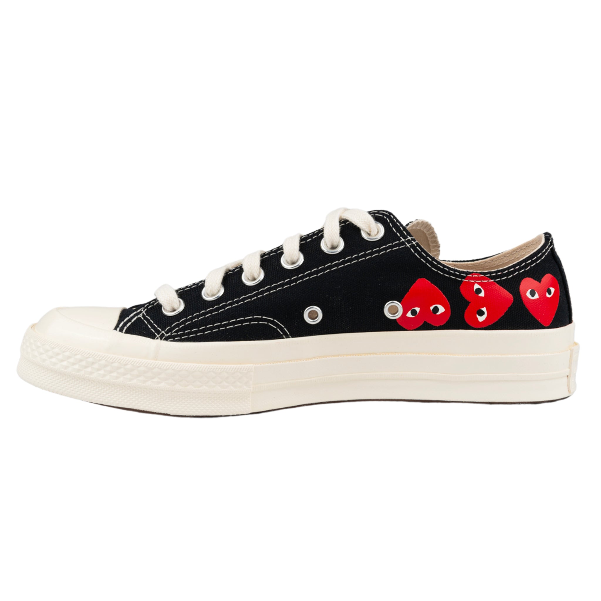 Comme Des Garçons PLAY x Converse Multi Heart Chuck Taylor 70 Low Top sneaker in nero