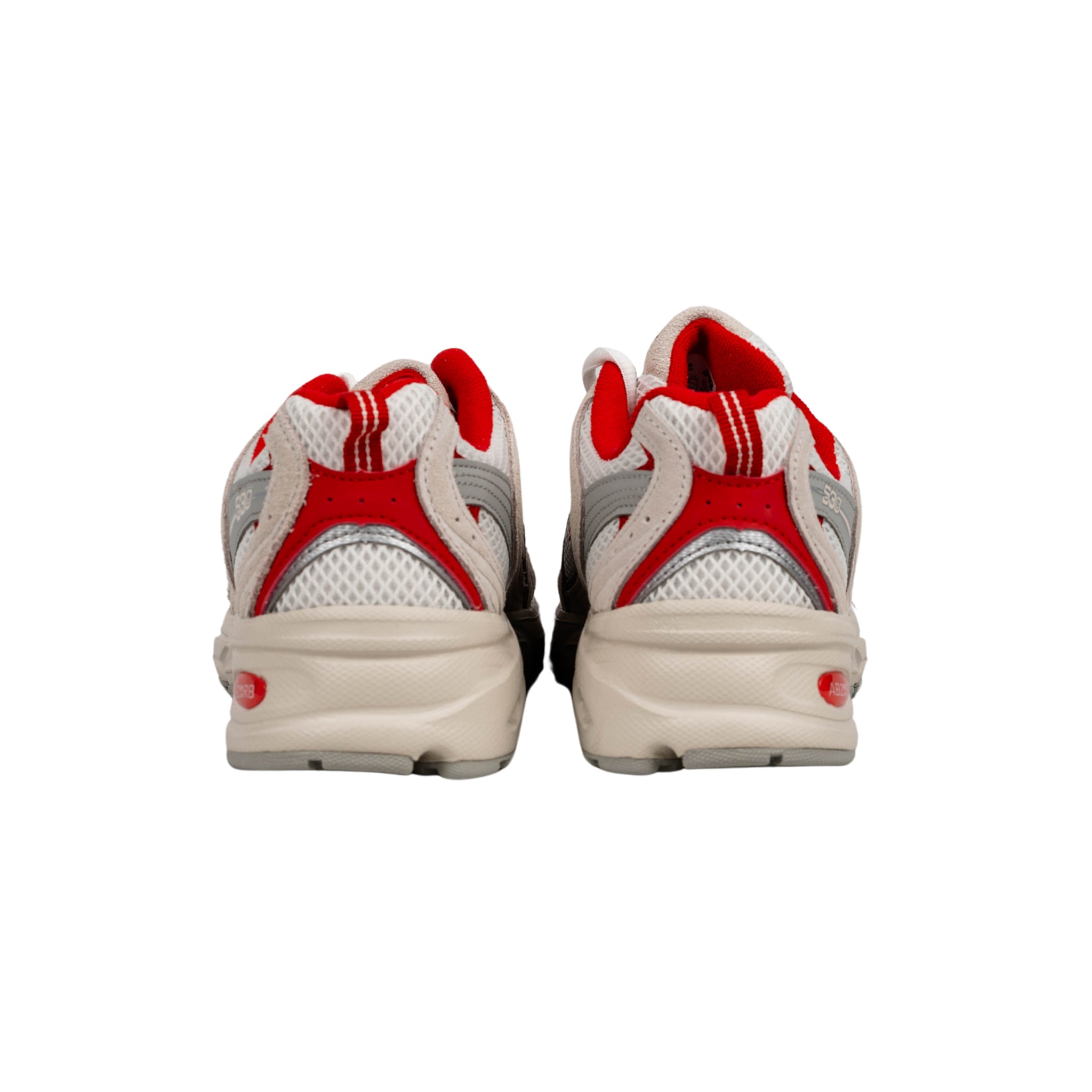 530 MR530QB sneaker in bianco e rosso