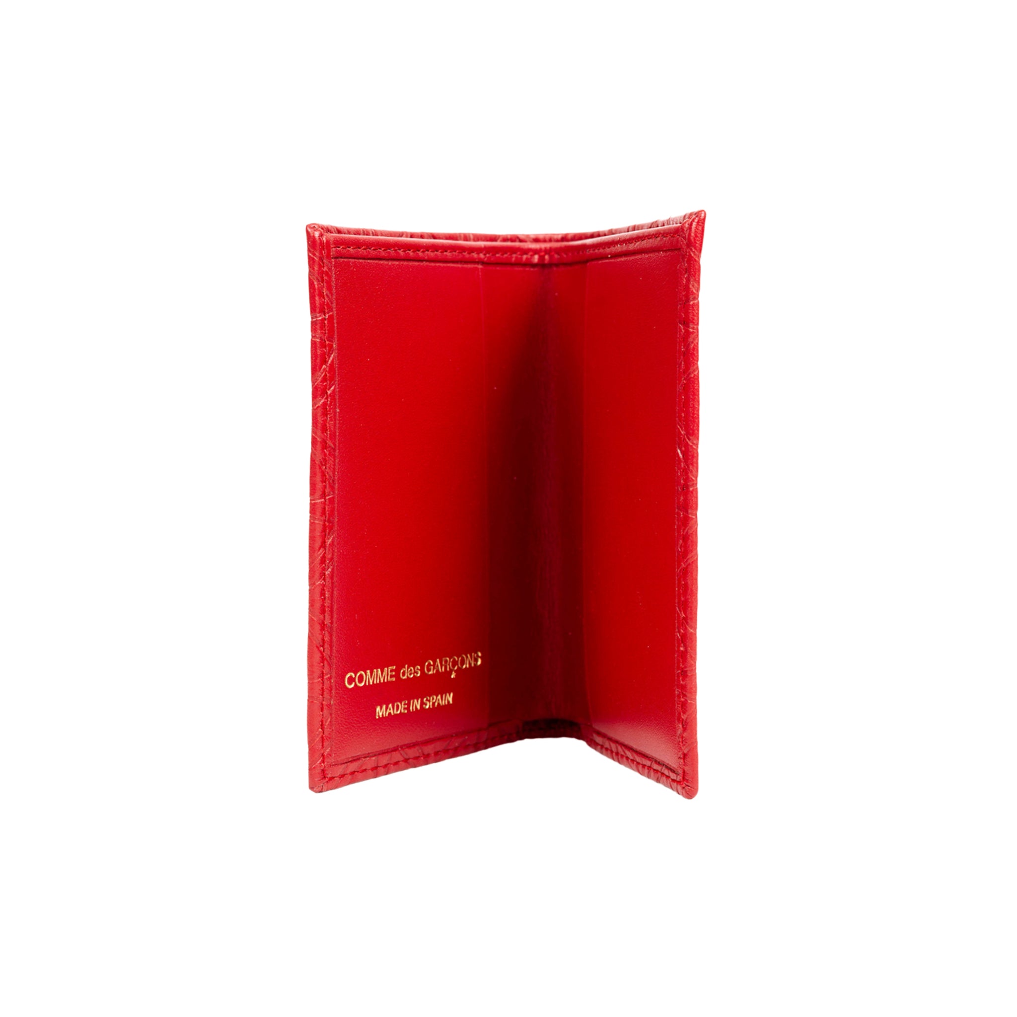 Comme Des Garçons Wallet Embossed No Zip Cardholder