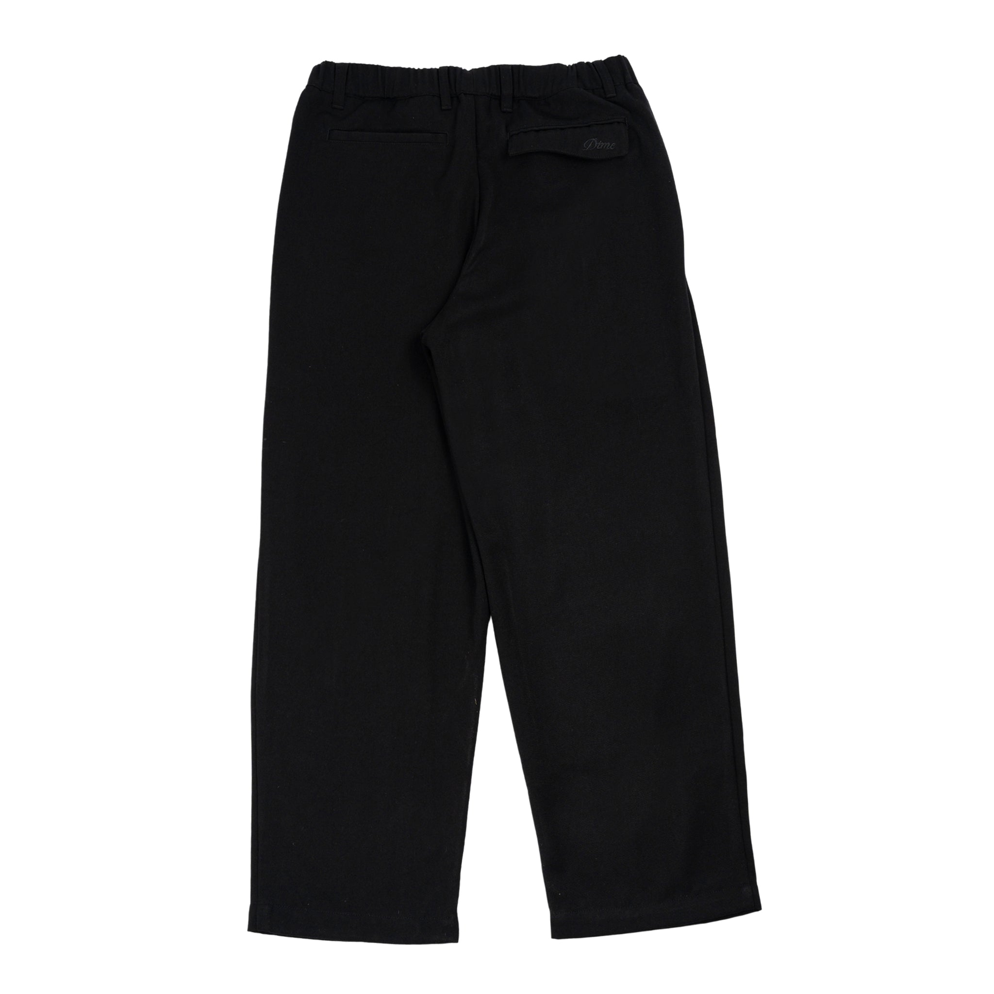 Pantalone plissettato in nero
