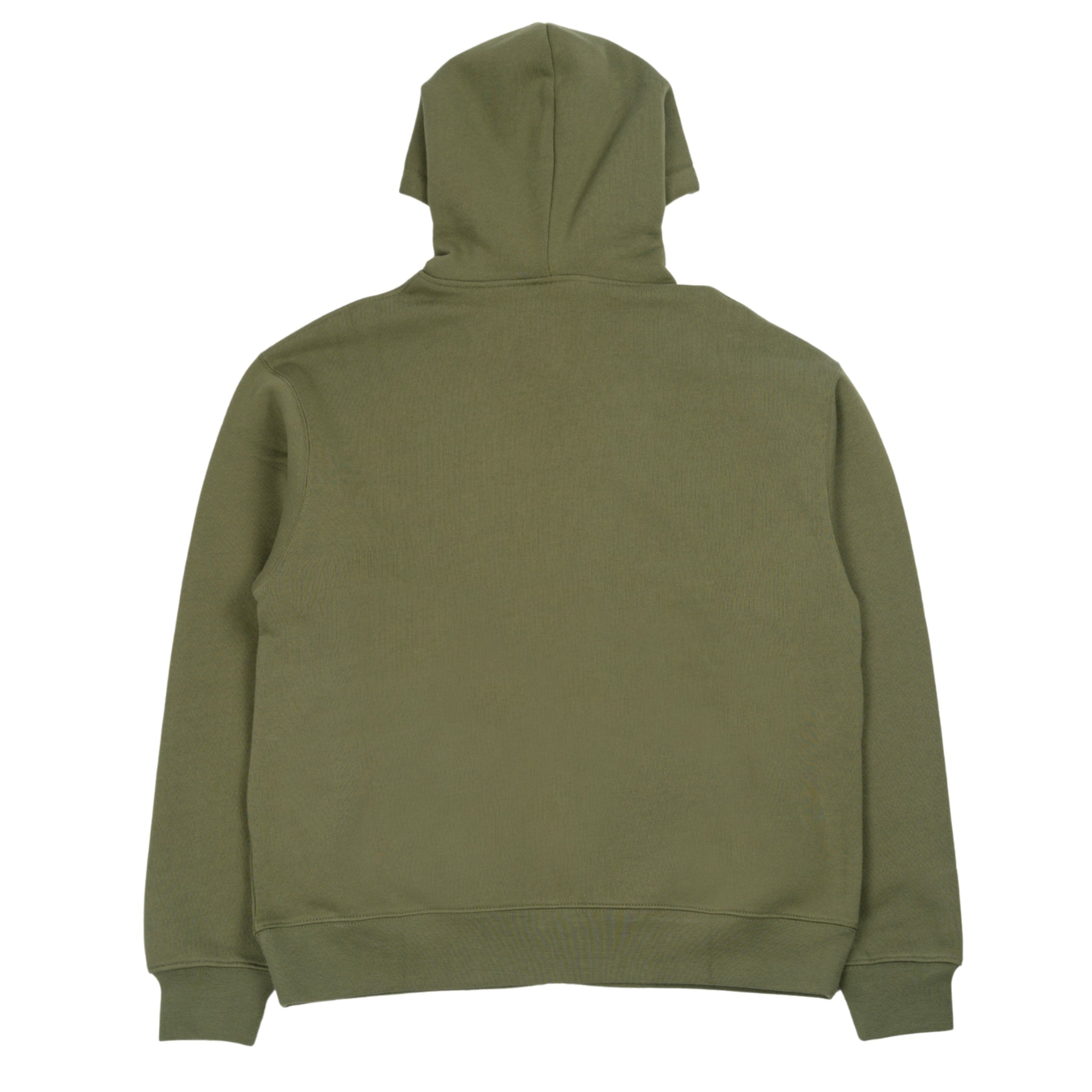 Cursive Small Logo felpa con cappuccio e zip in verde militare