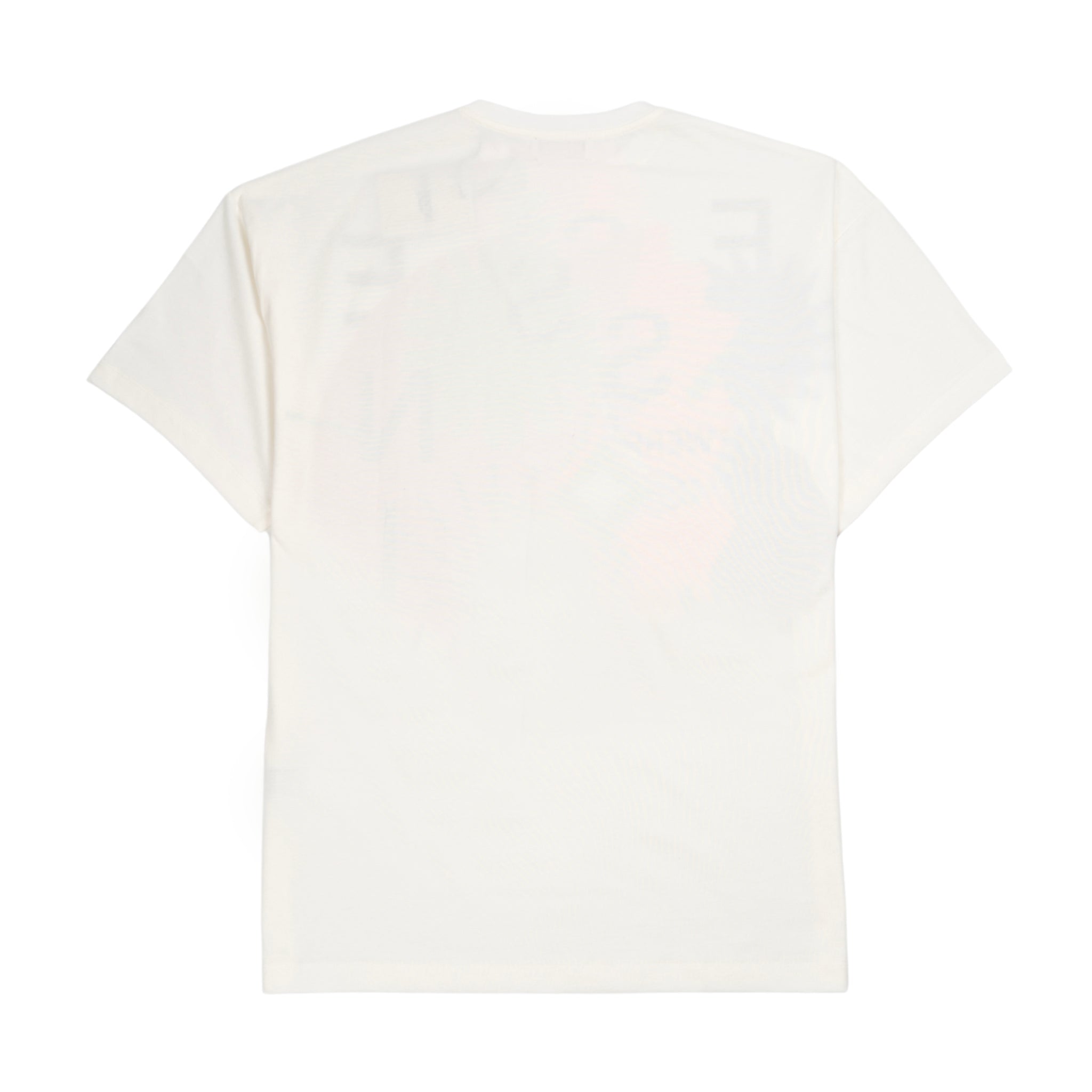 Foglia t-shirt stampata in bianco sporco