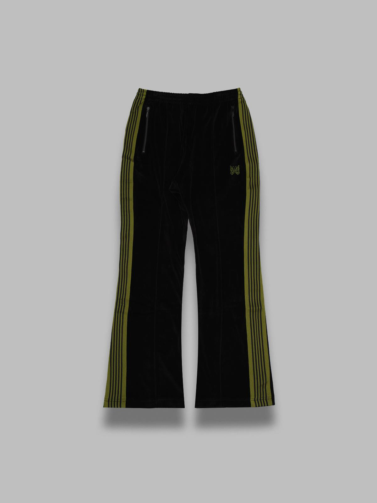 boot-cut track pant RW326- BK NEEDLES 