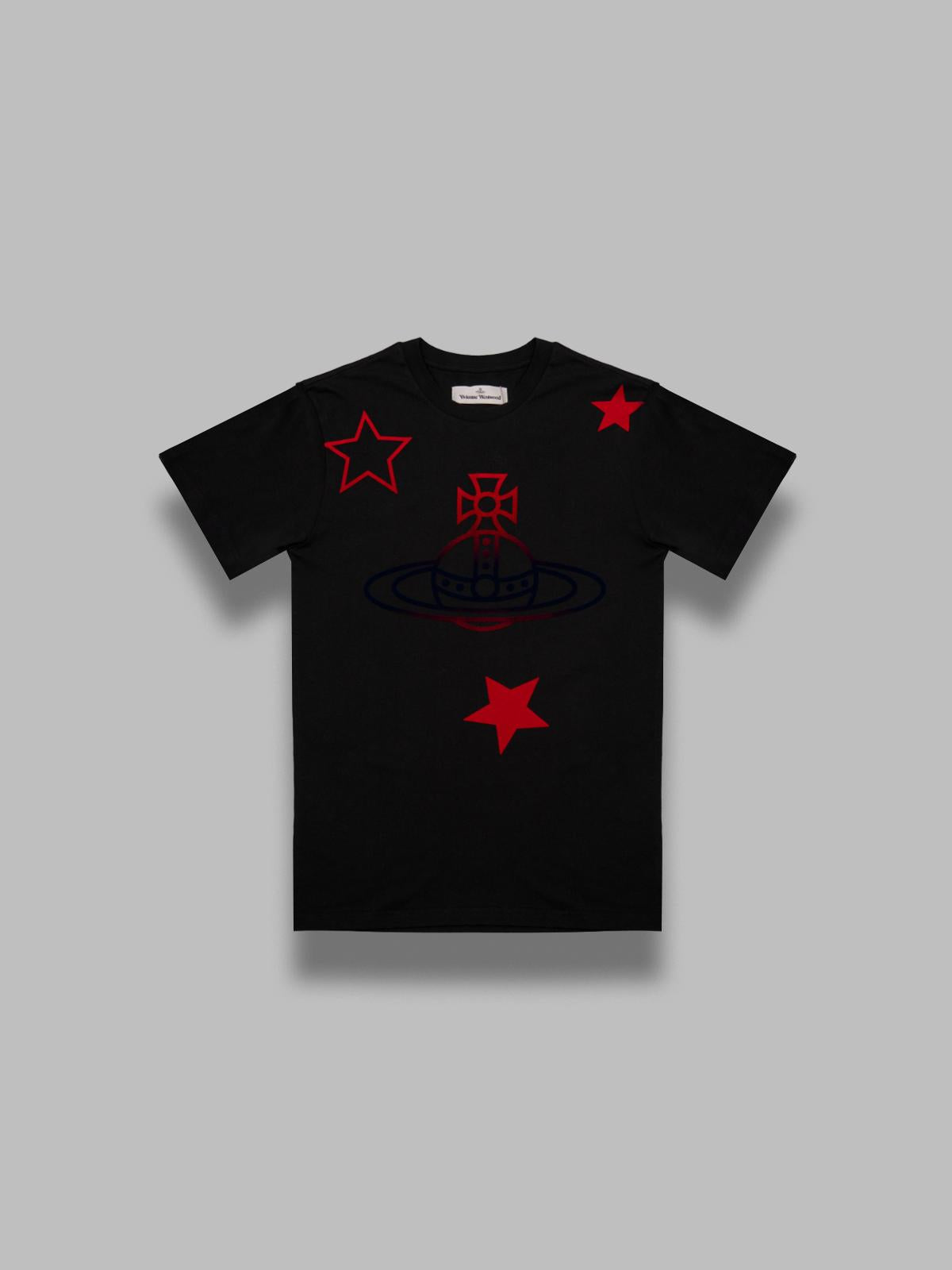 orb & stars classics t-shirt 3G010056-J00B9- N401 VIVIENNE WESTWOOD 