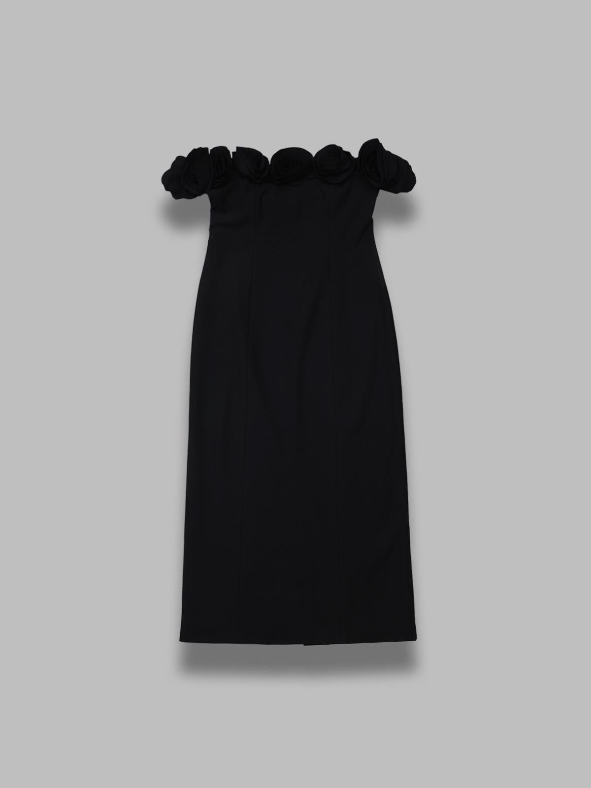 crepe midi flower dress 115690100-BCR2018- 100 ROTATE 