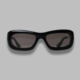 ghaib sunglasses - black acetate, amber lens - made in japan PT-5502- BK PORT TANGER 