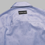 moonogram jacquard cotton ls shirt MSI037BCWOV0072- BL11 MARINE SERRE 
