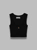 cropped rib vest