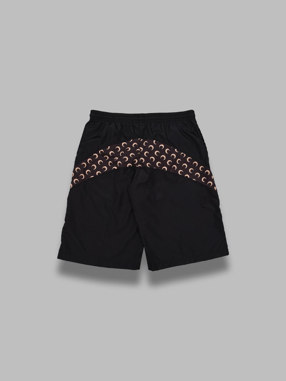 moon printed swimwear boardshorts MSW003ACWOV0088- BK99 MARINE SERRE 