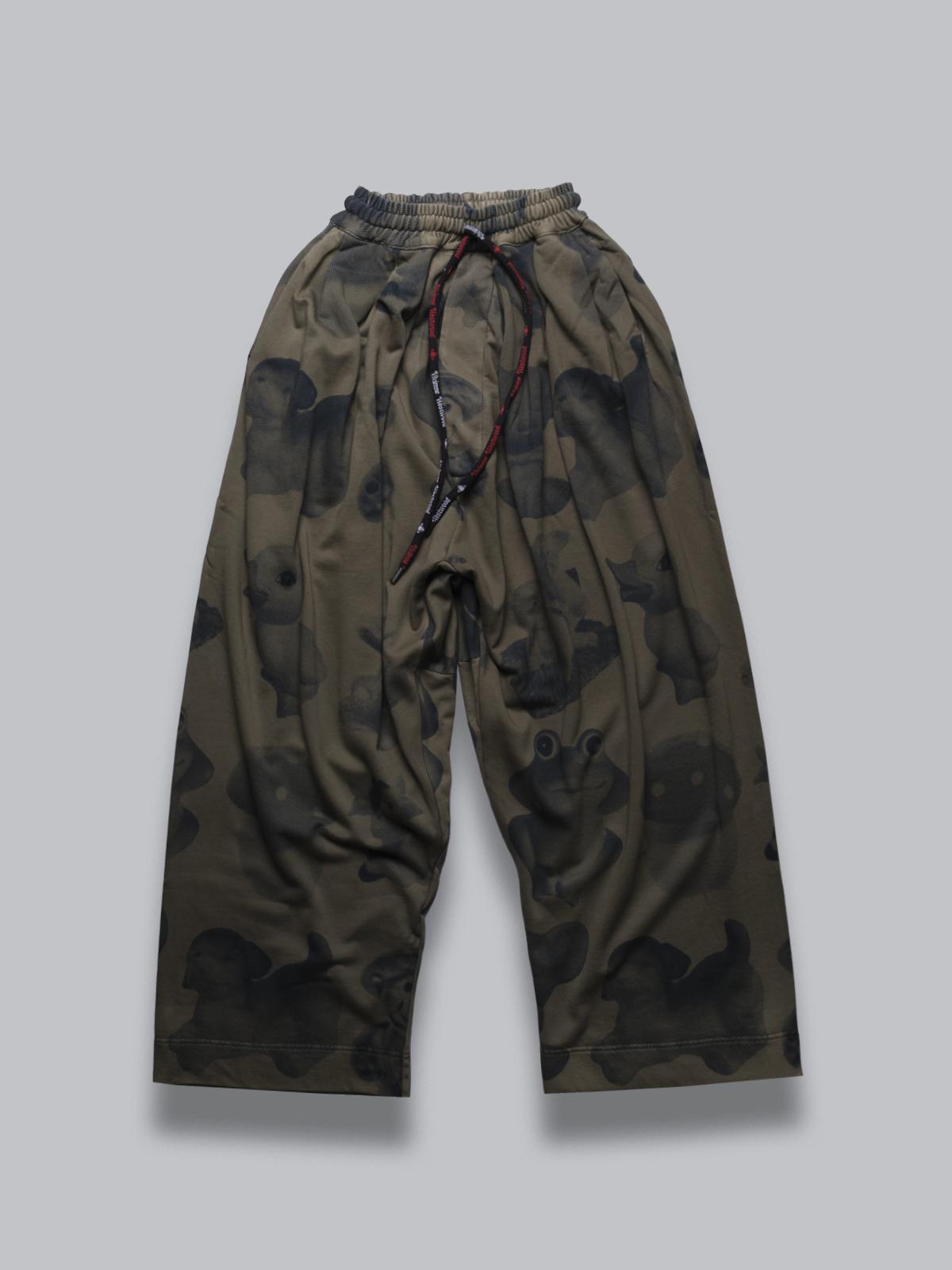 balloon sweatpants - green dyed figurine 3J01000U-J009H- M306 VIVIENNE WESTWOOD 
