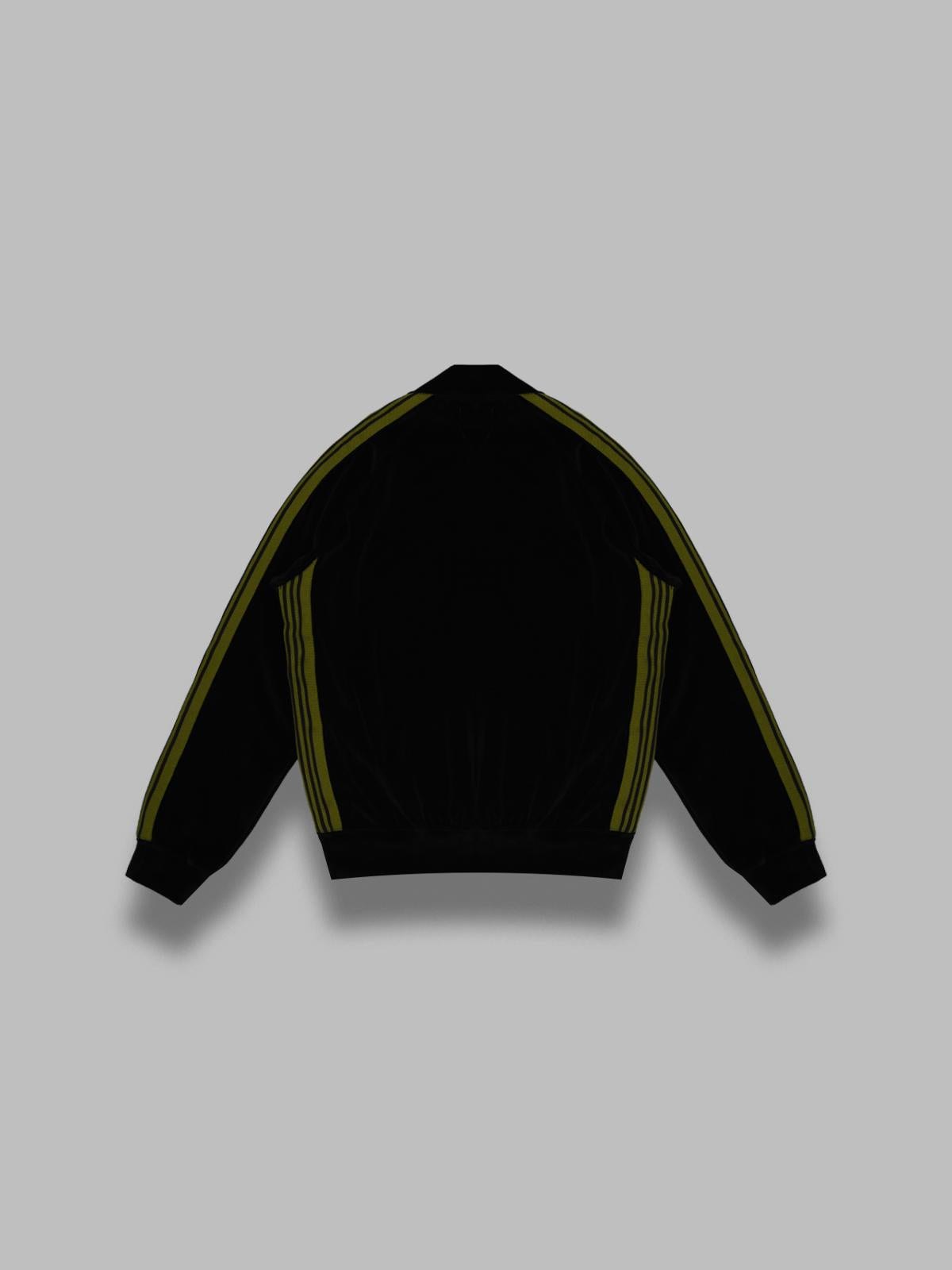 rib collar track jacket RW323- BK NEEDLES 