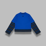 longsleeve t-shirt UTT012ADJER0010- BL50 MARINE SERRE 