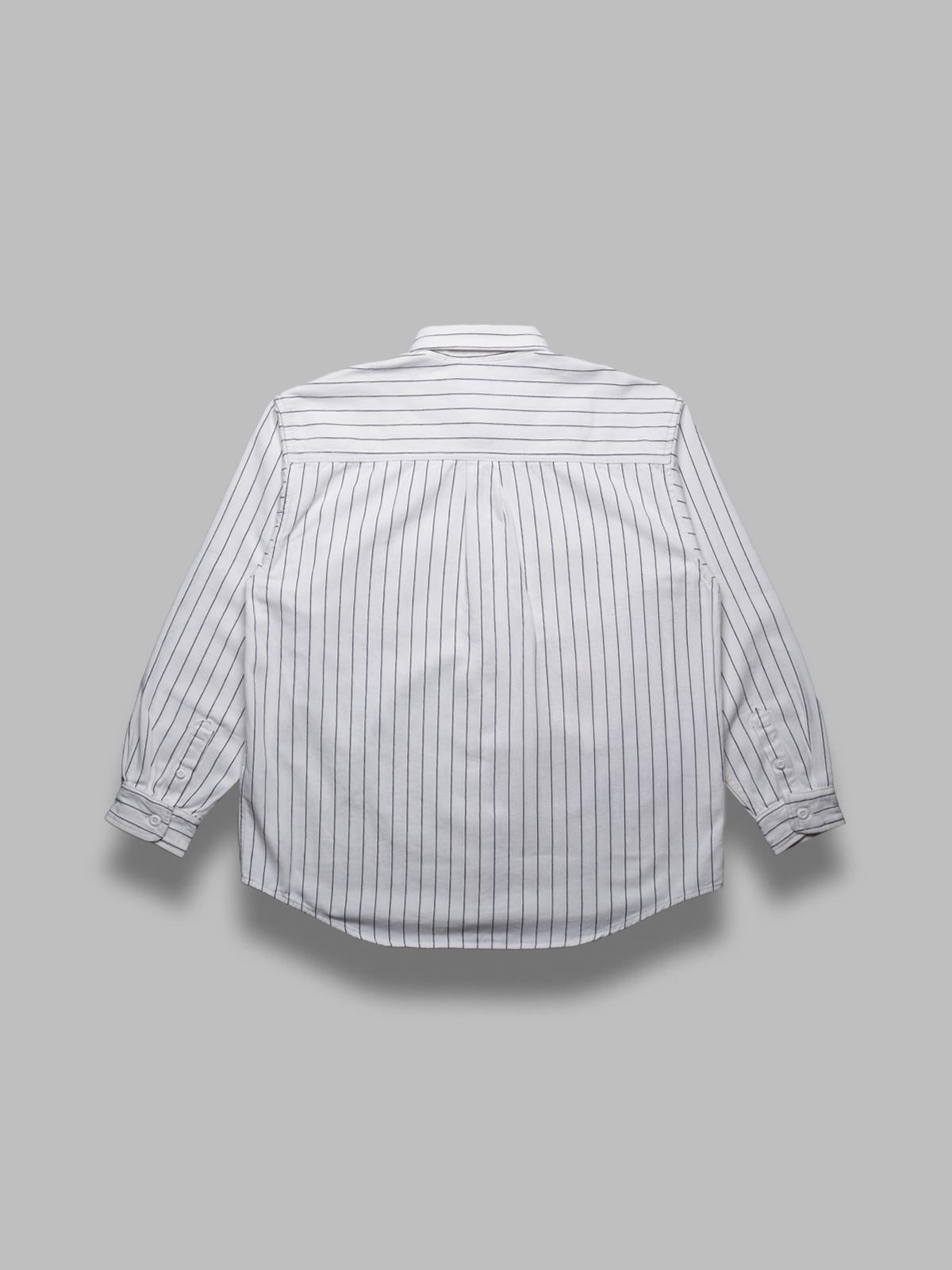 hendry shirt jac 100% cotton 'fountain' twill, 8 oz seaton stripe, wax / dark navy rinsed I034827- 2RM CARHARTT WIP 