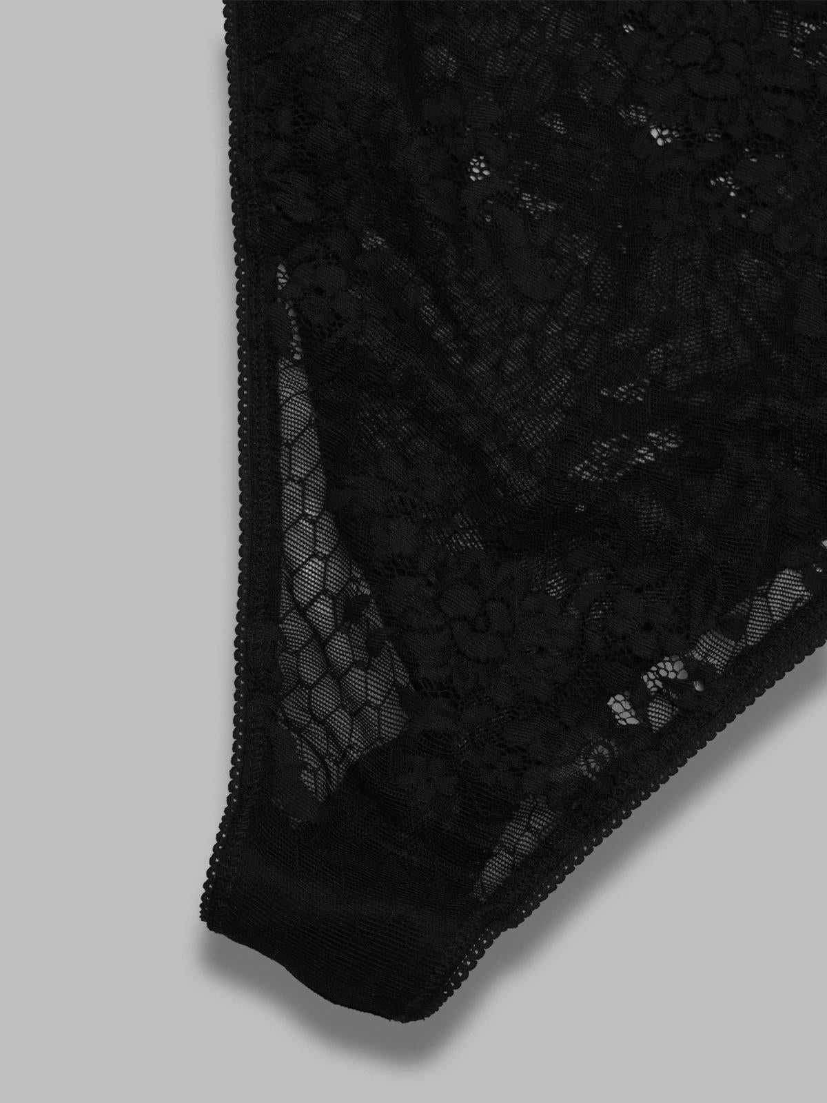 lace bullet bra bodysuit VAQ11U002- BK VAQUERA 